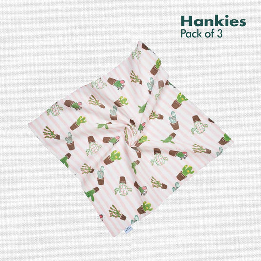 SOML! Summer Of My Life! Unisex Hankies, 100% Organic Cotton, Pack of 3