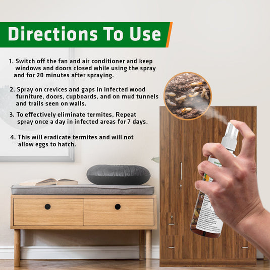 Herbal Termite Repellent Spray | 100 ml, 200 ml, 500 ml, 5 ltrs