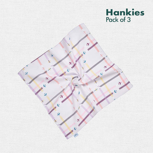 TBC! The Boss Collection! Unisex Hankies, 100% Organic Cotton, Pack of 3