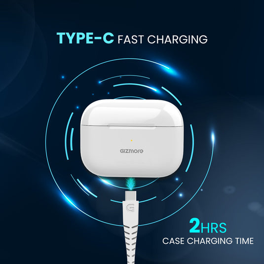 GIZMORE 862 TWS Type-C Fast Charging Earbuds