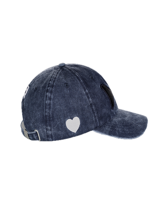 BASEBALL HAT DENIM UNSTRUCTURED- BLUE WASHED