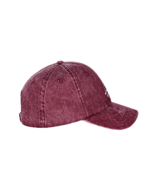 BASEBALL HAT WISH YOU GOOD LUCK- RED WASHED