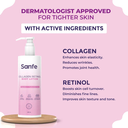 Sanfe Collagen Retinol Body Lotion - 200ml