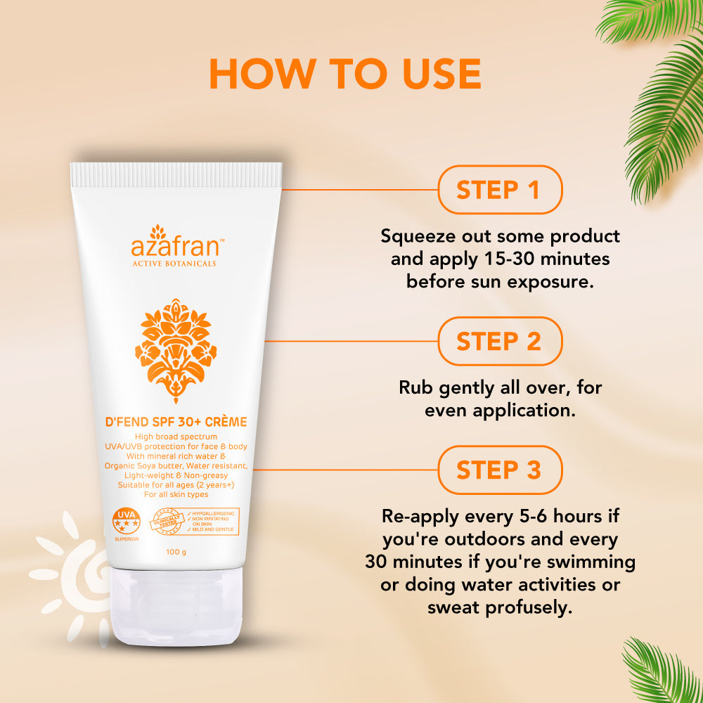 D‚Äôfend SPF 30 Non-toxic plant-based sunscreen