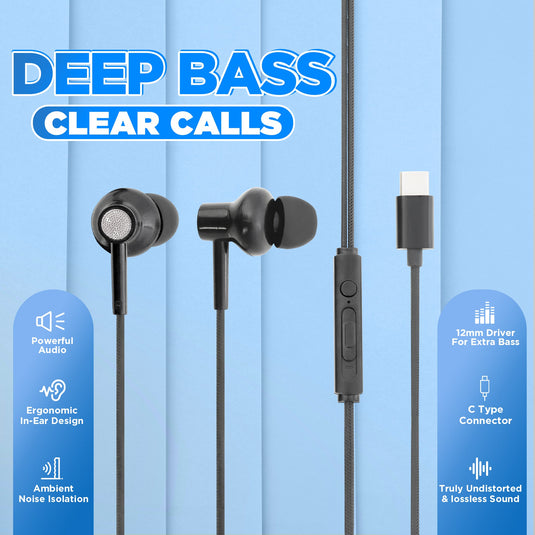 GIZMORE ME348 Type C In- Ear Earphone