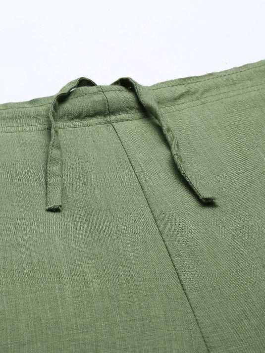 affordable premium Women Regal Olive Hemp Lounge Pant