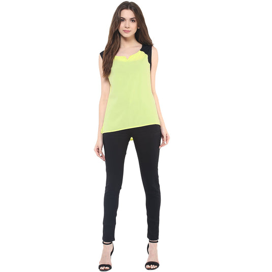 Neon Color Block Top