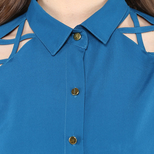 Tie-Up Detailed Shirt Top