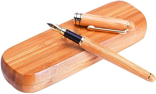 Bamboo Fountain Pen with case - Executive