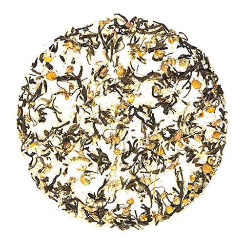 Teafloor Chamomile Green Tea | Loose Leaf Green Tea | Low Caffeine | Hydrating Properties | Helps in Weight Reduction | Green Tea Blend | 100 Grams (3.5 oz) 40 Cups