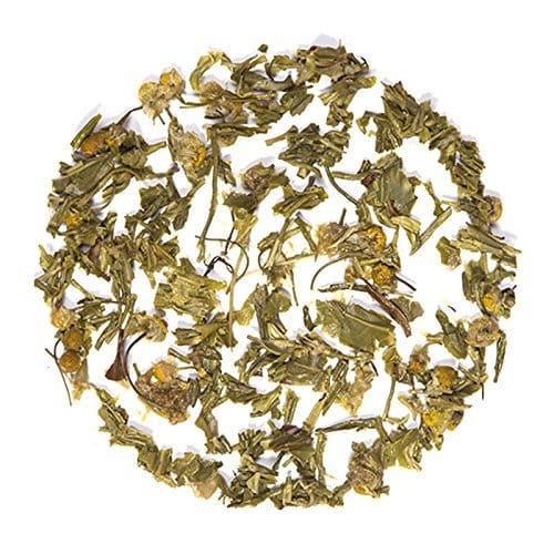 Teafloor Chamomile Green Tea | Loose Leaf Green Tea | Low Caffeine | Hydrating Properties | Helps in Weight Reduction | Green Tea Blend | 100 Grams (3.5 oz) 40 Cups