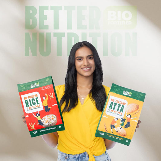 Better Nutrition Biofortified Rice and Atta 2kg Each