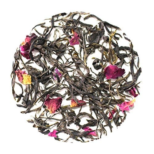 Teafloor Exotic Rose Green Tea | Loose Leaf Green Tea | Exotic Blend of Green Tea & Rose Petals | 100% Natural Organic Tea | Low Caffeine | Refreshing Sweet Rose Taste | Boosts Immune System | Darjeeling | 100 grams (3.5 oz) 40 cups