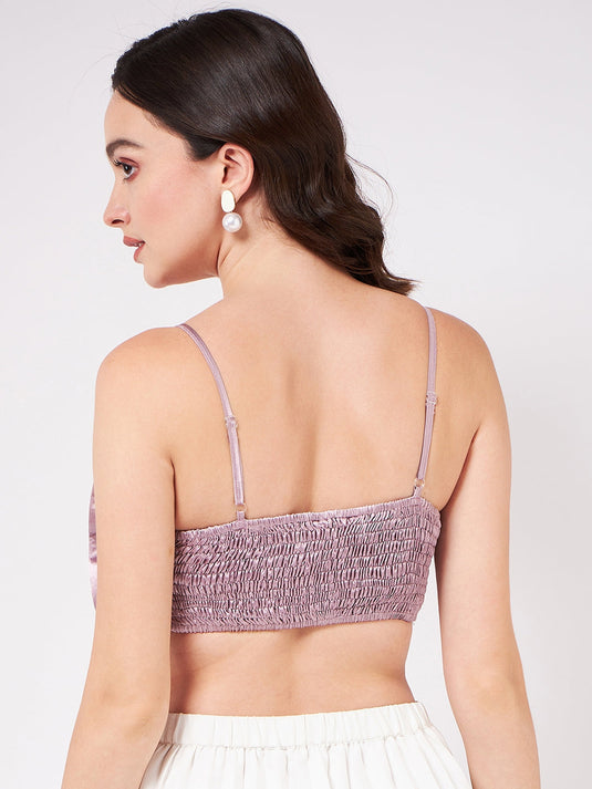 Solid Bow Bralette Top