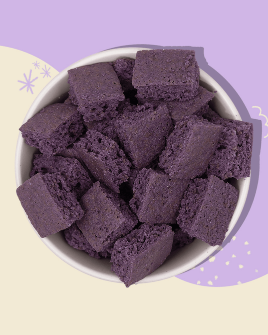 Atom Eats | Lavender Berry Cake Bites, Pack of 2, Crunchy Lavender Cake Cubes with a hint of Berries, 60 g each