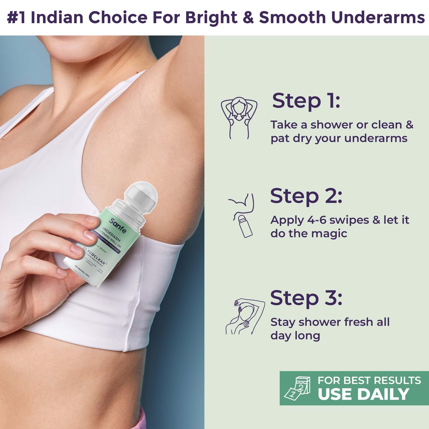 Underarm Lightening Roll On For Women