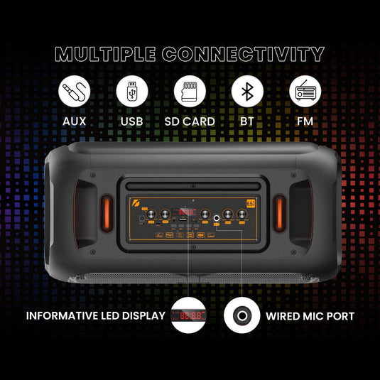 GIZMORE Trolley T3000 DRUMM 60 W Bluetooth Portable Party Speaker