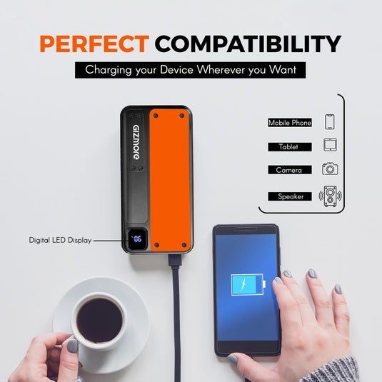 GIZMORE PD10KP8 10000mAh PD 22W Fast Charging Power Bank