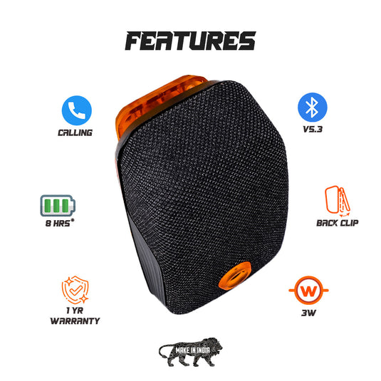 Arctic Fox Jet Waterproof Bluetooth Travel Speaker