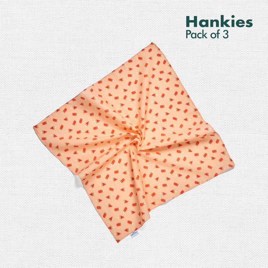 Child-unlock! Unisex Kid's Hankies, 100% Organic Cotton, Pack of 3