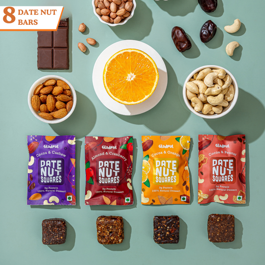 Date Nut Squares - Try Them All Pack : 8 Bars