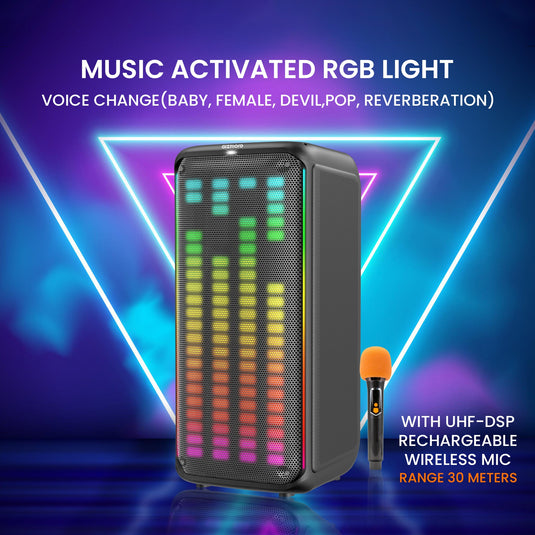 GIZMORE Thunder 160W High Bass Bluetooth Party Speaker