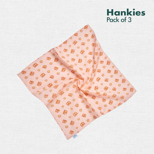 Foodgasm Series 2! Unisex Hankies, 100% Organic Cotton, Pack of 3