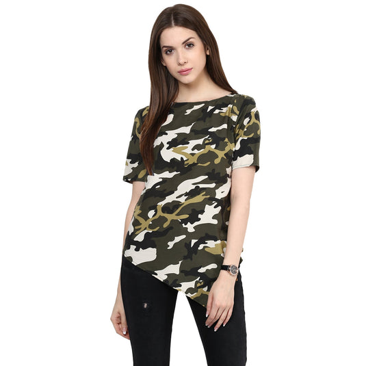 Military Front V-Cut Top