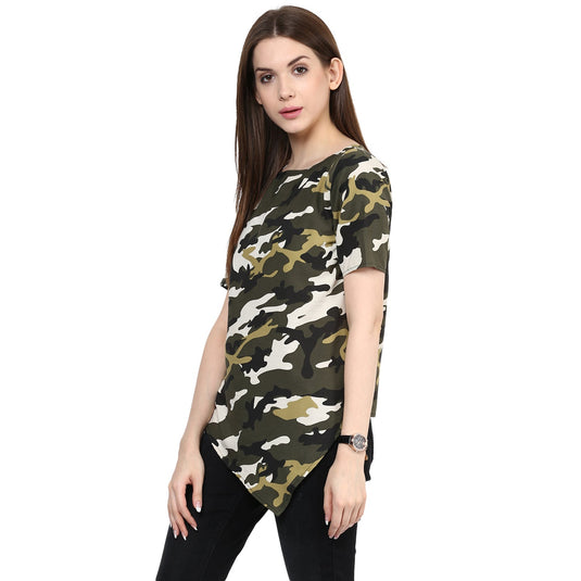 Military Front V-Cut Top