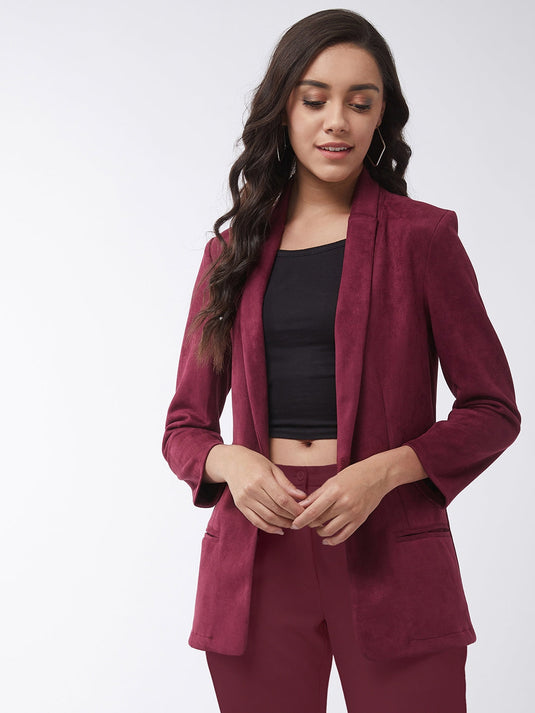 Solid Collared Blazer