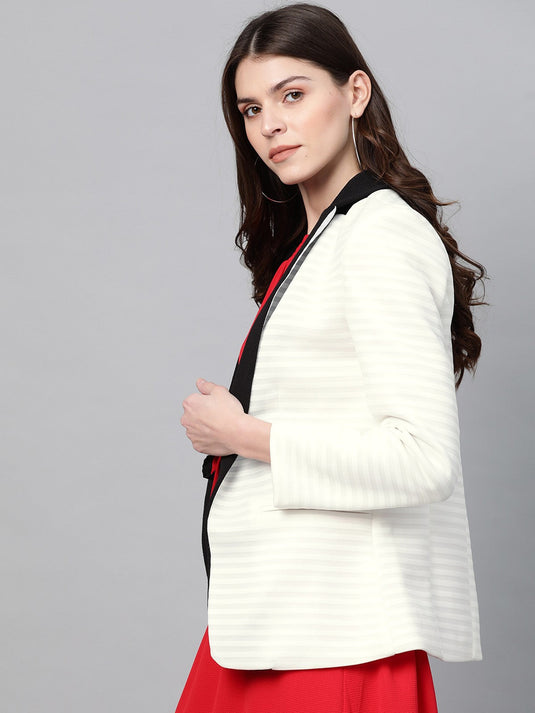 Self Striped Blazer