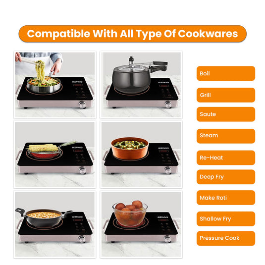 GIZMORE 2200 W Infrared Induction Cooktop