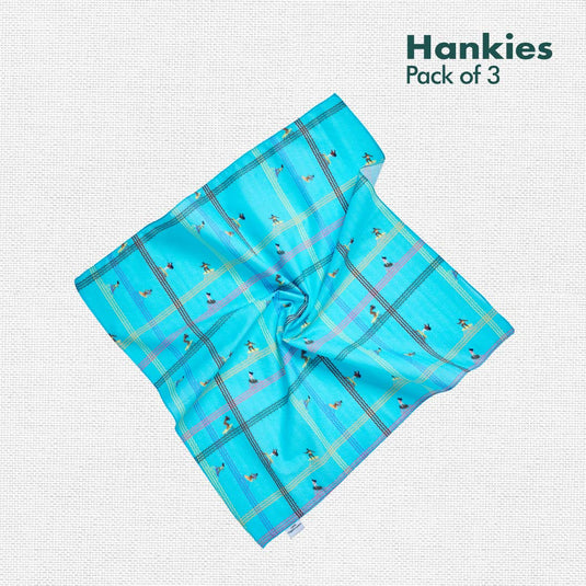 TBC! The Boss Collection! Unisex Hankies, 100% Organic Cotton, Pack of 3