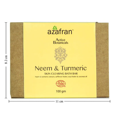 Organic Neem & Turmeric Skin Clearing Bath Bar - 100gm