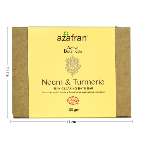 Organic Neem & Turmeric Skin Clearing Bath Bar - 100gm