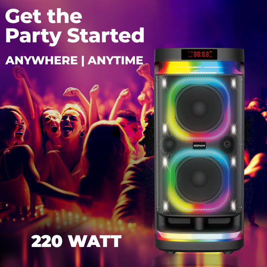 GIZMORE 220W Thunder DJ Trolley Party Speaker