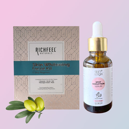 Richfeel Skin whitening Facial Kit 30gm With Derma Spot Reduction Serum 30ml