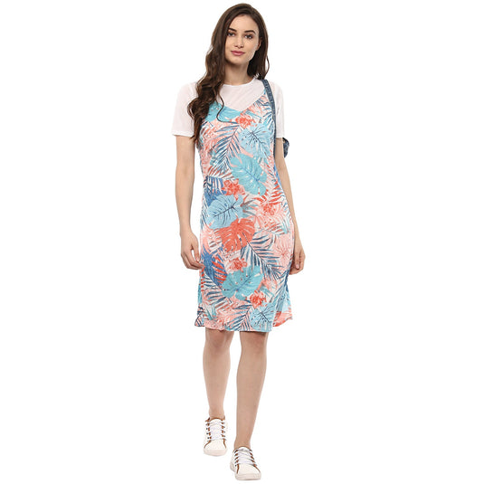 T-Shirt Look Printed Midi Dress