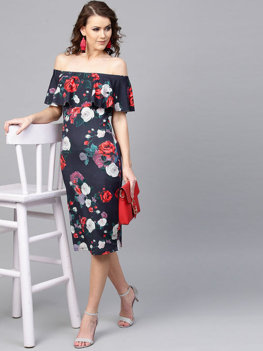 Floral Scuba Dress