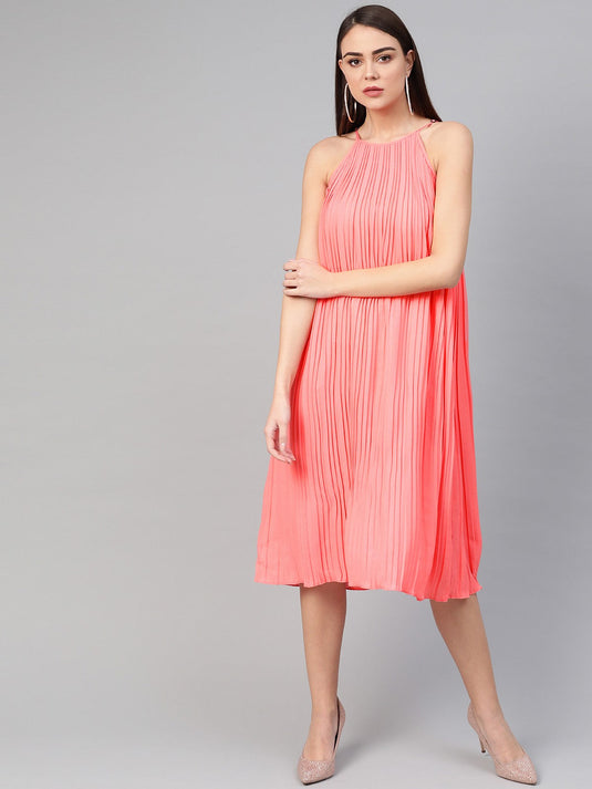 Raglan Pleated Dress