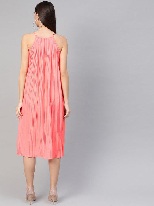 Raglan Pleated Dress