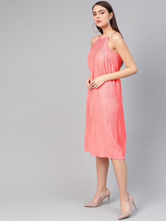 Raglan Pleated Dress