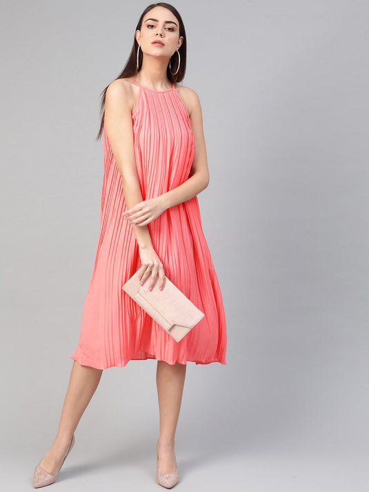 Raglan Pleated Dress