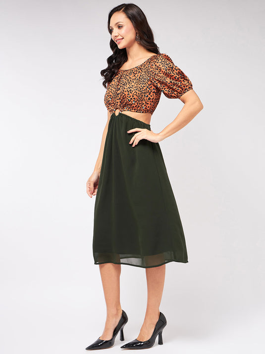 Animal Print Beachwear Dress