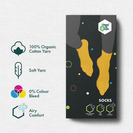 BRB! Bold Right back! Unisex Socks, 100% Organic Cotton, Ankle Length, Pack of 3