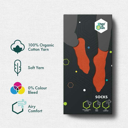 BS! Bold-shit! Unisex Socks, 100% Organic Cotton, Ankle Length, Pack of 3