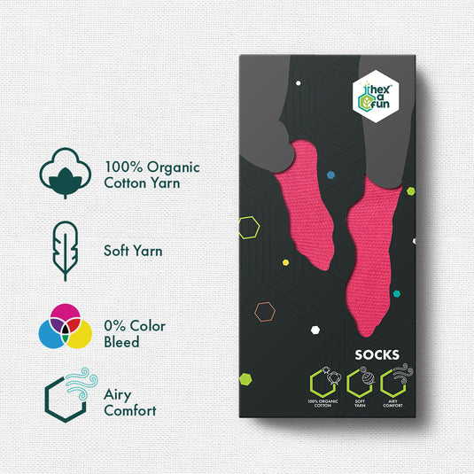 Mysterious! Unisex Socks, 100% Organic Cotton, Crew Length, Pack of 6