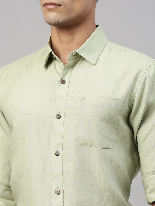 Men Canhamo Pista Hemp Formal Full Sleeve Shirt