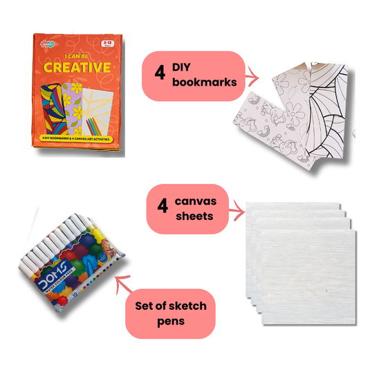 I Can Be Creative - JoGenii's Mini DIY Kit | Ages 3-99 | Return Gift, Travel Friendly (Pack of 10)