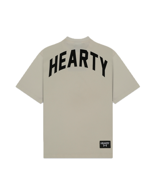HEARTY SKATE CUSTOMS T-SHIRT - CREAM (UNISEX)